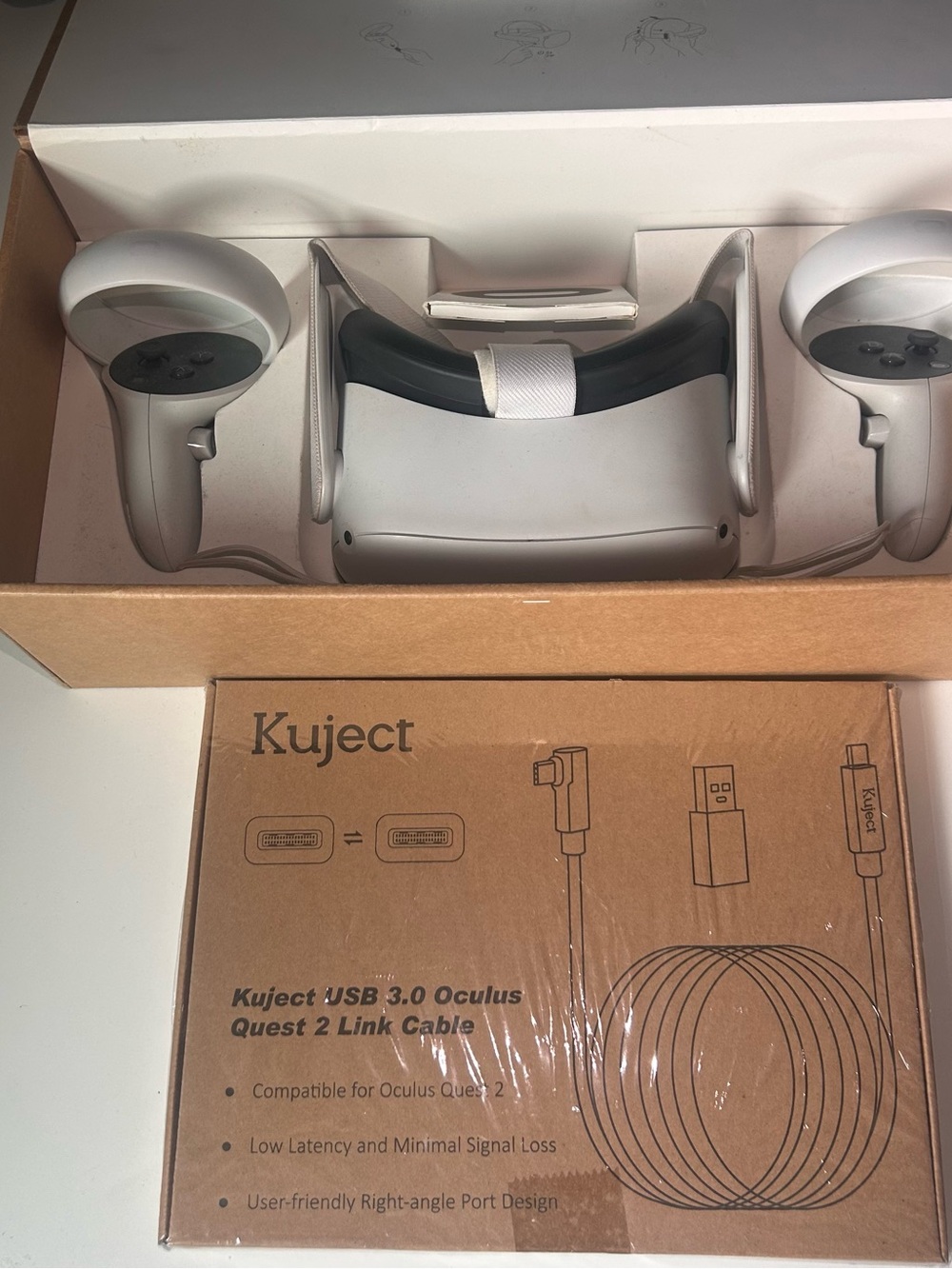 Oculus Quest 2 VR Headset and Controllers - White
